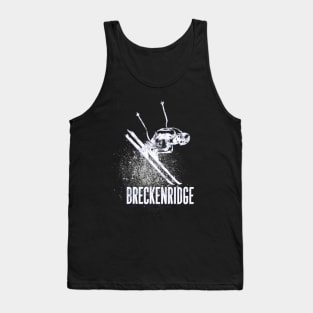 Breckenridge Ski Mountain Resort Retro Downhill Snow Skier Tank Top